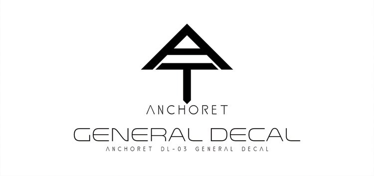 AnchoreT Studio DL-03 General Water-Sliced Decals (Grey : Orange)