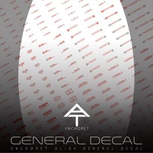 AnchoreT Studio DL-04 General Water-Sliced Decals (Grey : Red)