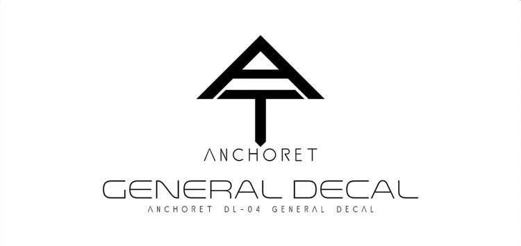 AnchoreT Studio DL-04 General Water-Sliced Decals (Grey : Red)