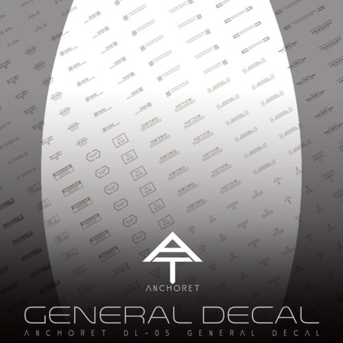 AnchoreT Studio DL-05 General Water-Sliced Decals (Light Grey)