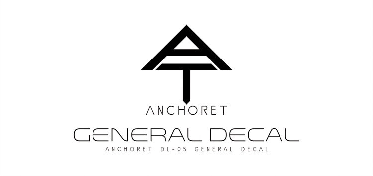 AnchoreT Studio DL-05 General Water-Sliced Decals (Light Grey)