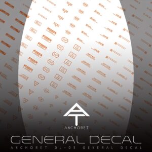 AnchoreT Studio DL-07 General Water-Sliced Decals Limited Edition (Orange)