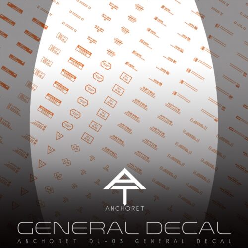 AnchoreT Studio DL-07 General Water-Sliced Decals Limited Edition (Orange)