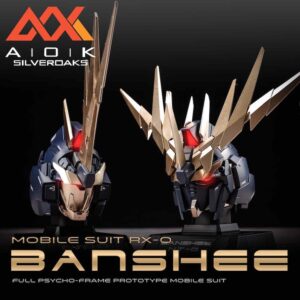 Silveroaks 1:35 Unicorn Gundam 02 Banshee Head Bust Display Full Resin Kit (Deluxe Edition)
