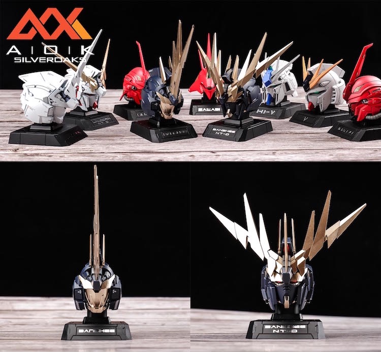 Silveroaks 1:35 Unicorn Gundam 02 Banshee Head Bust Display Full Resin Kit (Deluxe Edition)