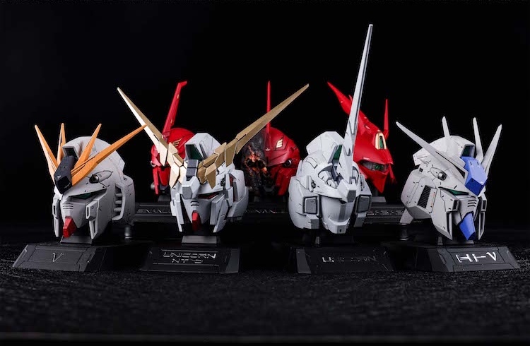 Silveroaks 1:35 Unicorn Gundam RX-0 Head Bust Display Full Resin Toys (Deluxe Edition)