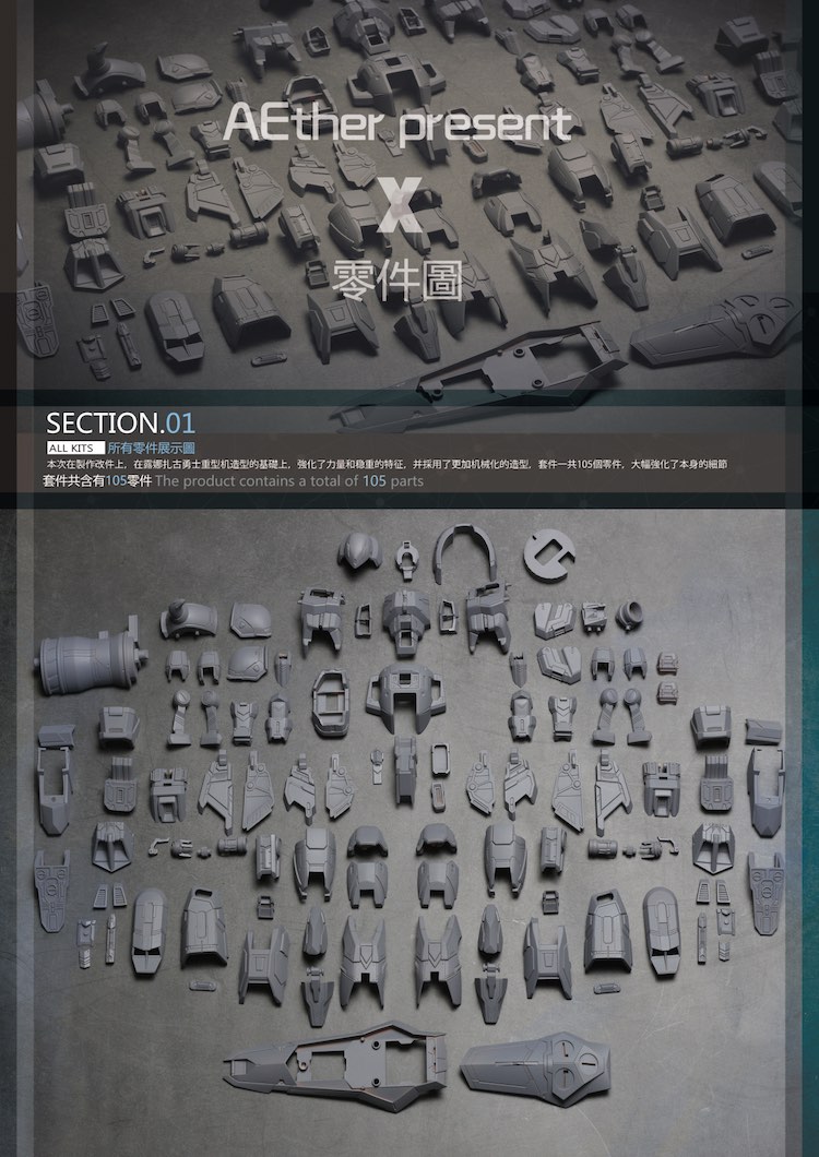 AEther 1:100 Gunner Zaku Warrior Lunamaria Conversion Kit