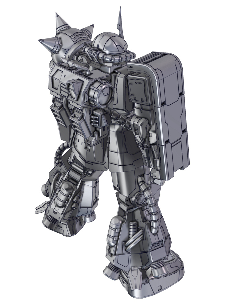 SH Studio PG High Mobility Type Zaku II (Black Tri-Stars) Conversion Kit