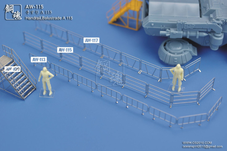 Steel Spirit AW-115 Balustrade Type A Diorama Photo-Etch Part