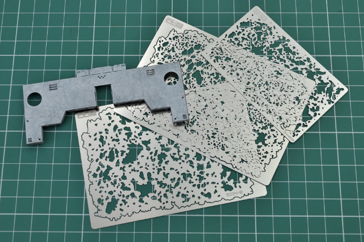 AW9 S-14 Texture Template Airbrush Stencil Set