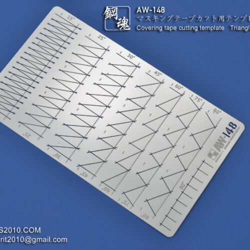Steel Spirit AW-148 Masking Tape Cutting Template Triangle Type