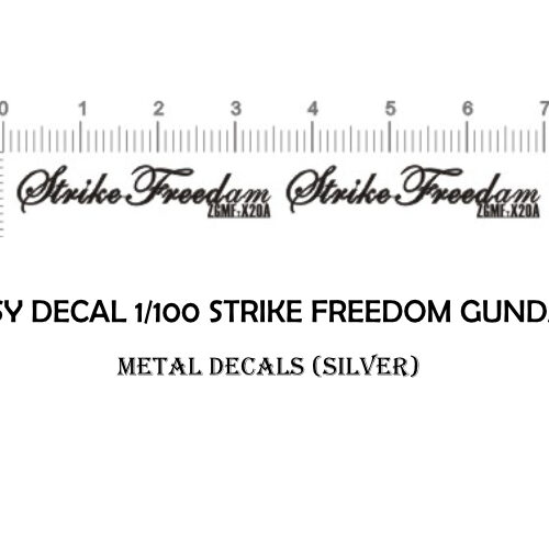 Easy Decals MG Strike Freedom Gundam Metal Decals (Silver)