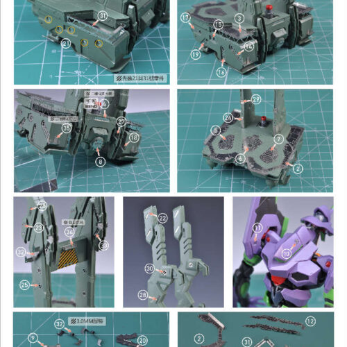 AW9 RG Evangelion Unit-01 DX Transport Platform Details Upgrade Photo Etch Set