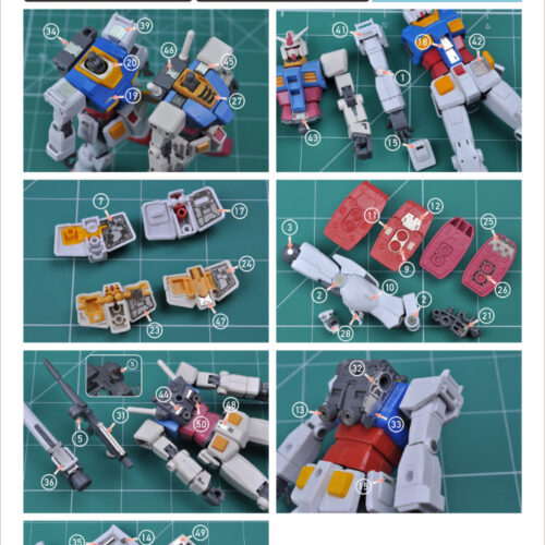 AW9 S-19 HG RX78 Gundam GTO Beyond The Global Details Upgrade Photo Etch Set