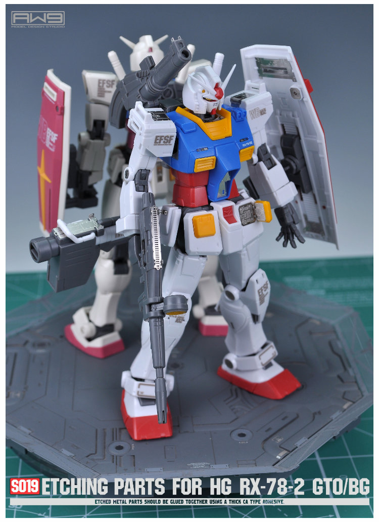 ANUBIS Gundam Detail up parts for MG Gundam RX-78-2 Ver.GTO plastic custom parts