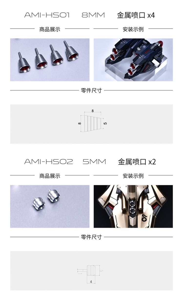 YJL MG Hyaku-Shiki Metal Part Set