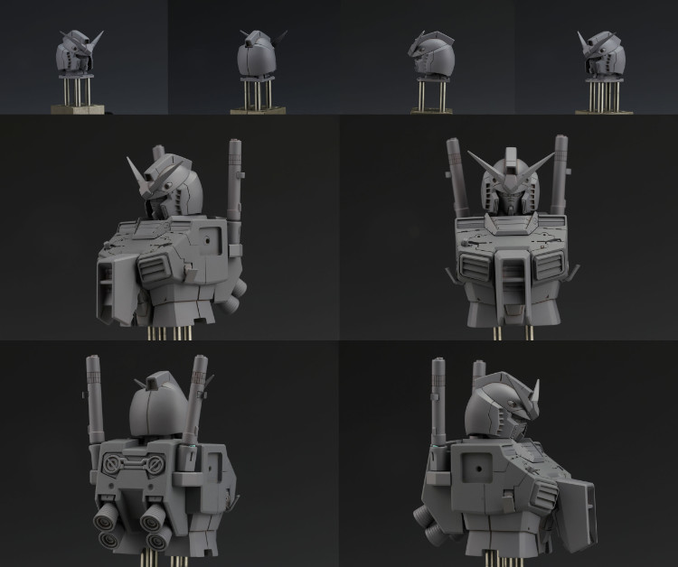 Extreme Squad C3 x2018 1-100 RX-78 Gundam Full Resin Kit (Deconstruction Mode)