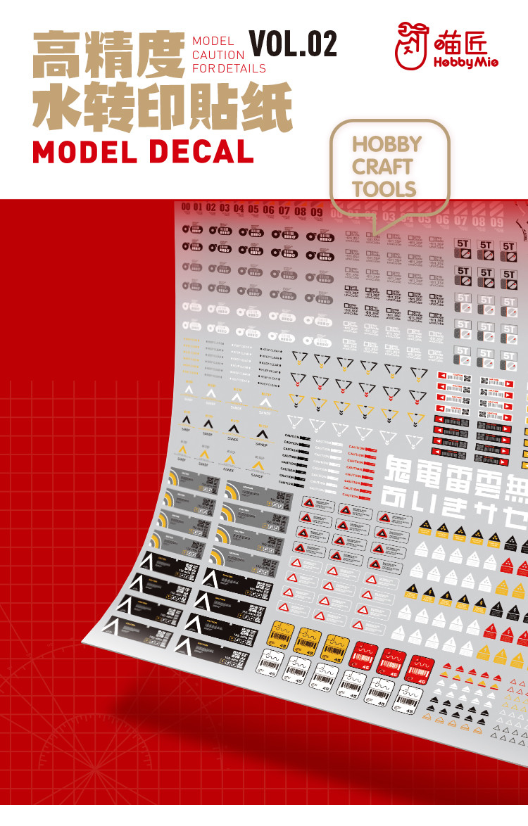 HobbyMio High Quality Model Water-Sliced Decal VOL.2