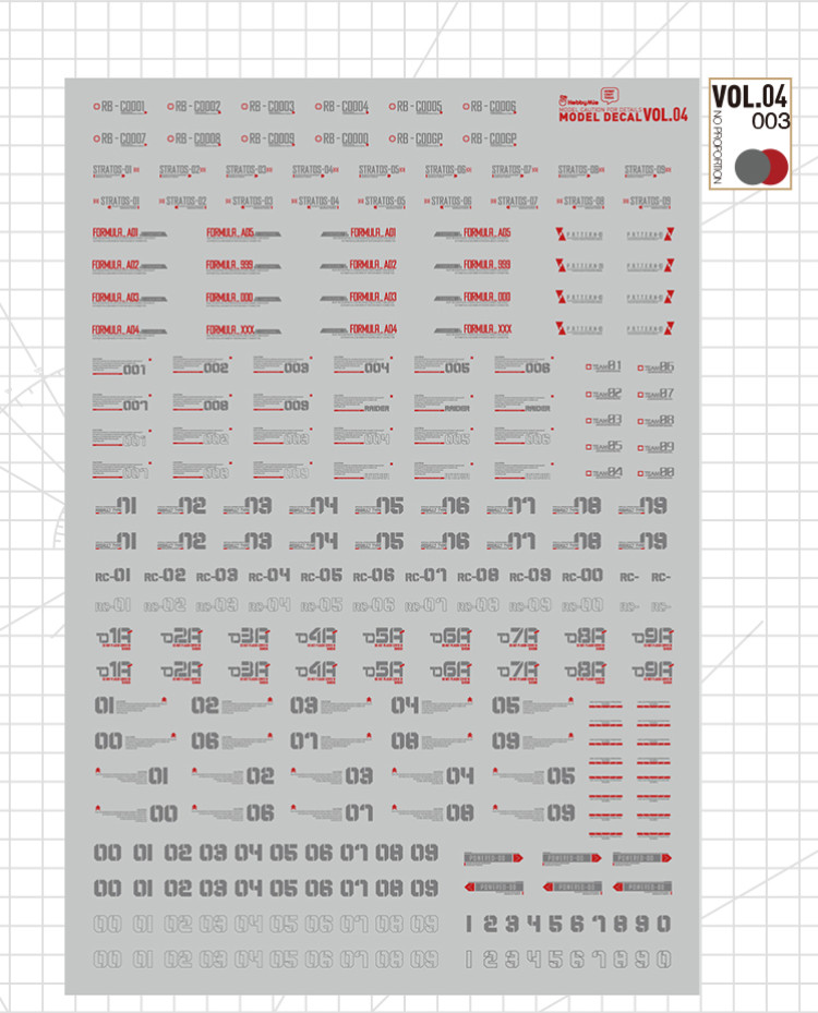 HobbyMio High Quality Model Water-Sliced Decal VOL 4