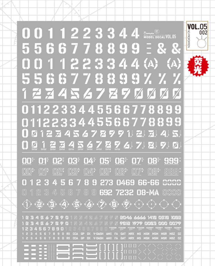 HobbyMio High Quality Model Water-Sliced Decal VOL 5