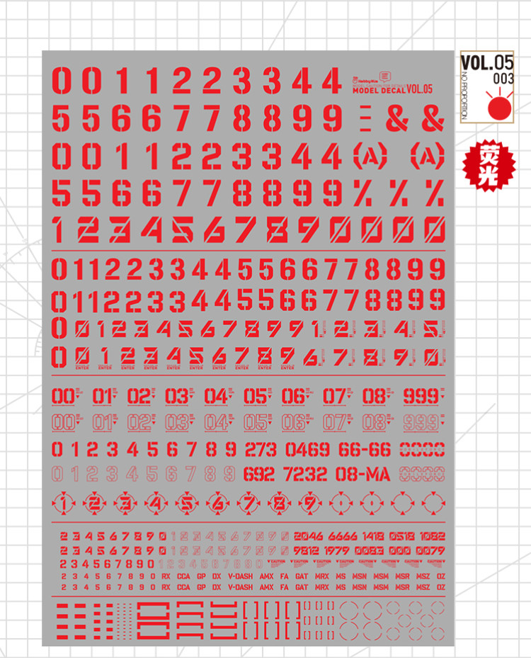 HobbyMio High Quality Model Water-Sliced Decal VOL 5
