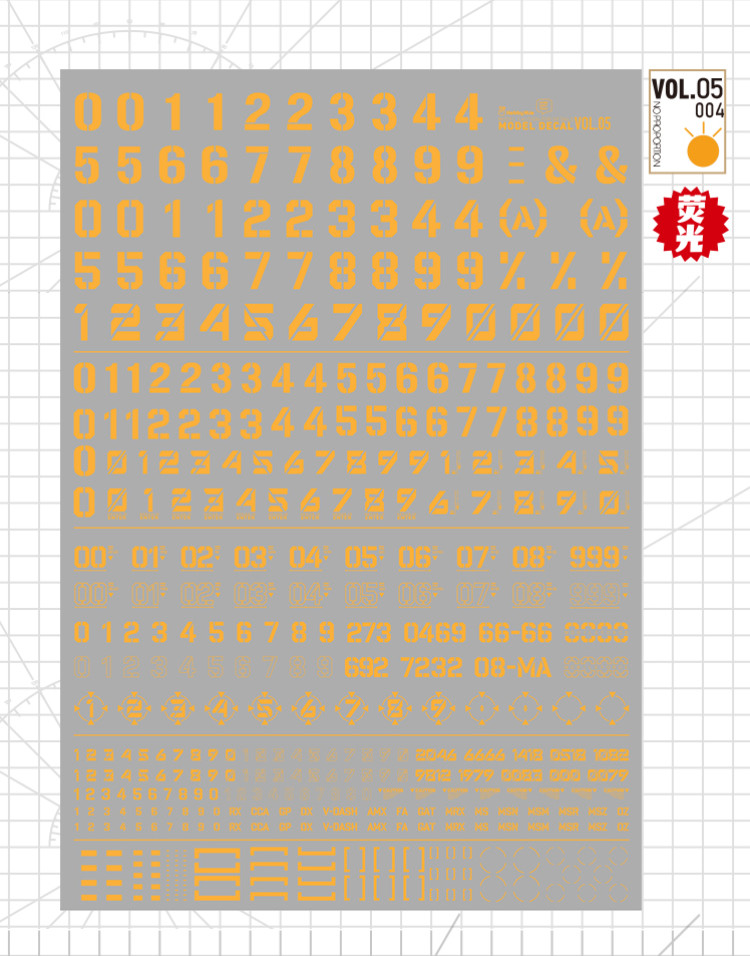 HobbyMio High Quality Model Water-Sliced Decal VOL 5