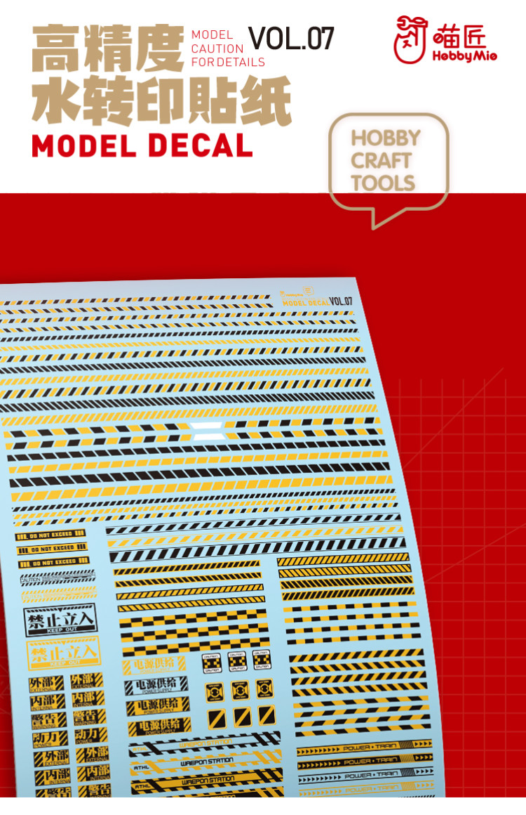 HobbyMio High Quality Model Water-Sliced Decal VOL.7