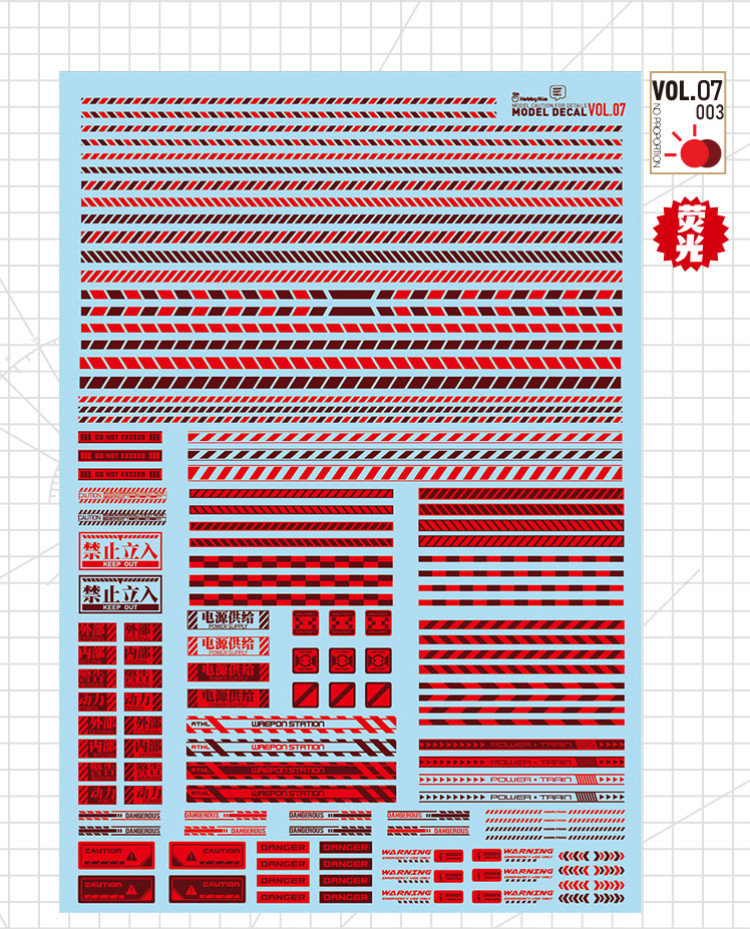HobbyMio High Quality Model Water-Sliced Decal VOL 7