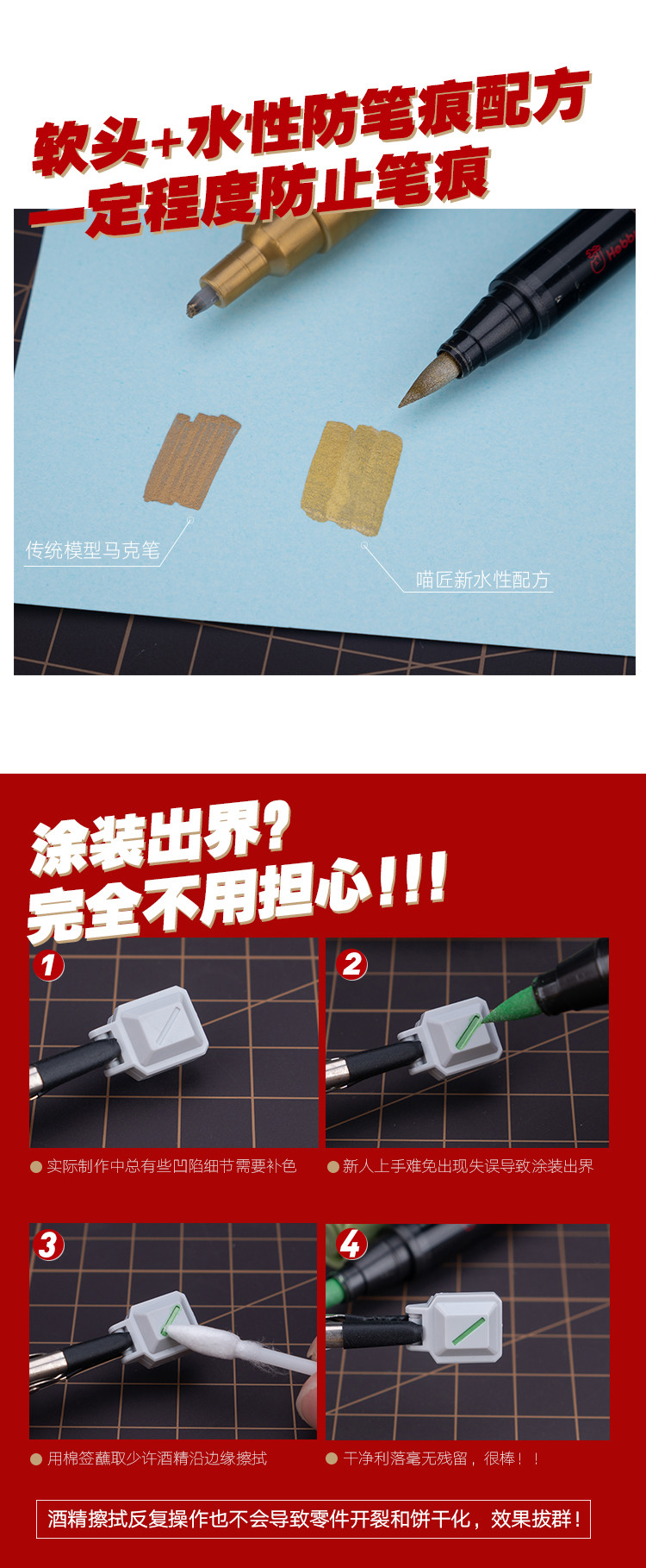 HobbyMio Water-Based Metallic Color Marker