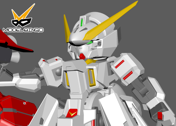 Model Bingo SD RX-124 Gundam TR-6 Woundwort Full Resin Kit