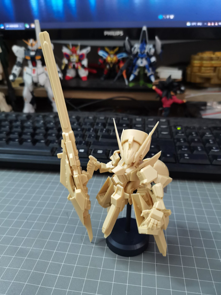 Model Bingo SD RX-124 Gundam TR-6 Woundwort Full Resin Kit