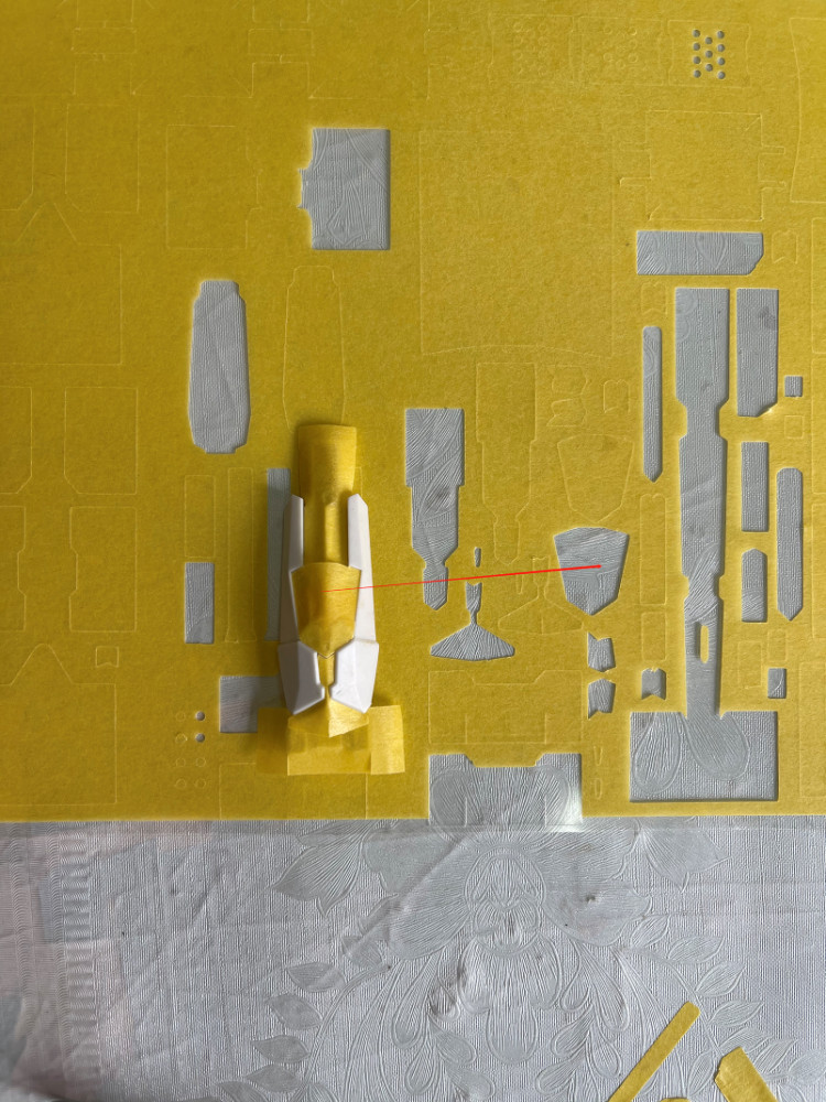 Y.G.C.P Precut Masking Tape For YJL Hi-Nu & Nu Gundam Fin-Funnel Set