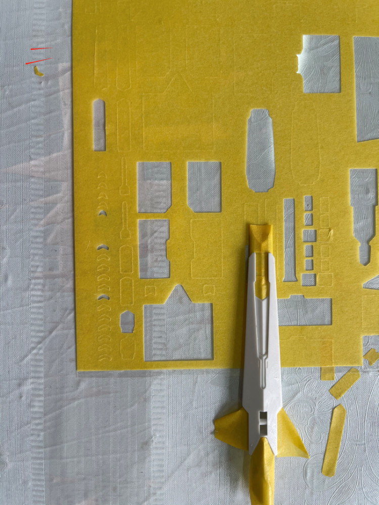 Y.G.C.P Precut Masking Tape For YJL Hi-Nu & Nu Gundam Fin-Funnel Set