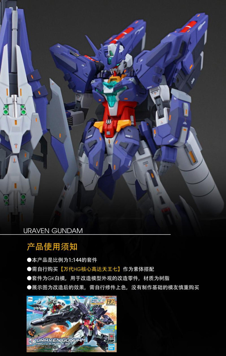 Boom Hobby 1/144 Uraven Gundam Conversion Kit