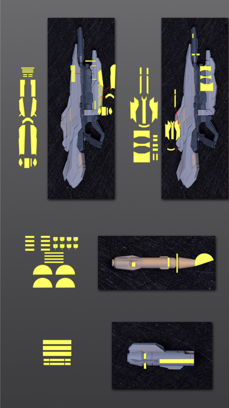 Cantonese.C Studio Precut Masking Tape For Fortune Meow's Justice Gundam Set