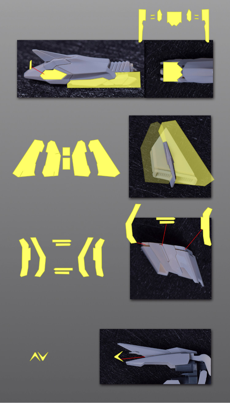 Cantonese.C Studio Precut Masking Tape For Fortune Meow's Justice Gundam Set