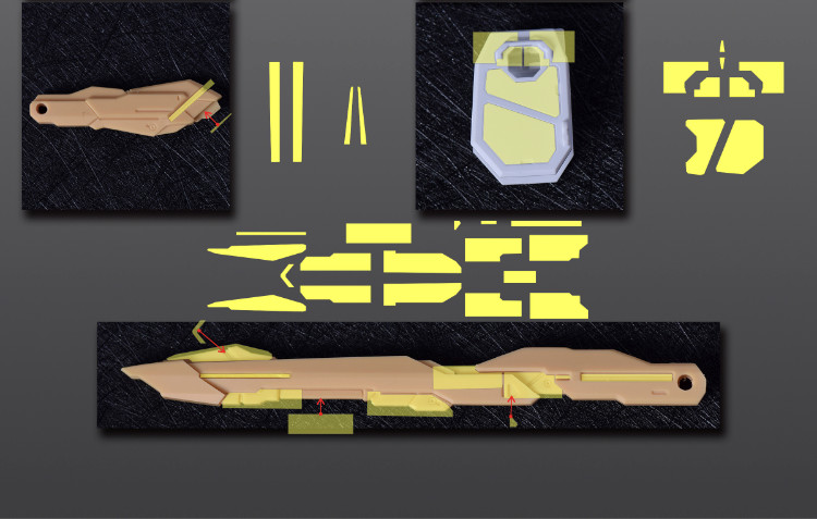 Cantonese.C Studio Precut Masking Tape For Fortune Meow's Strike Freedom Gundam Set