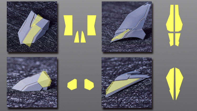 Cantonese.C Studio Precut Masking Tape For YJL Amazing Exia Gundam Set