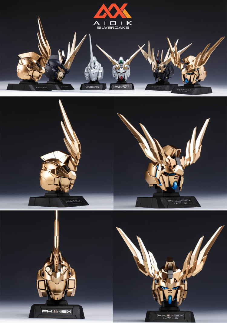 Silveroaks 1 35 Unicorn Gundam 03 Phenex Head Bust Display Full Resin Toys Deluxe Edition 06