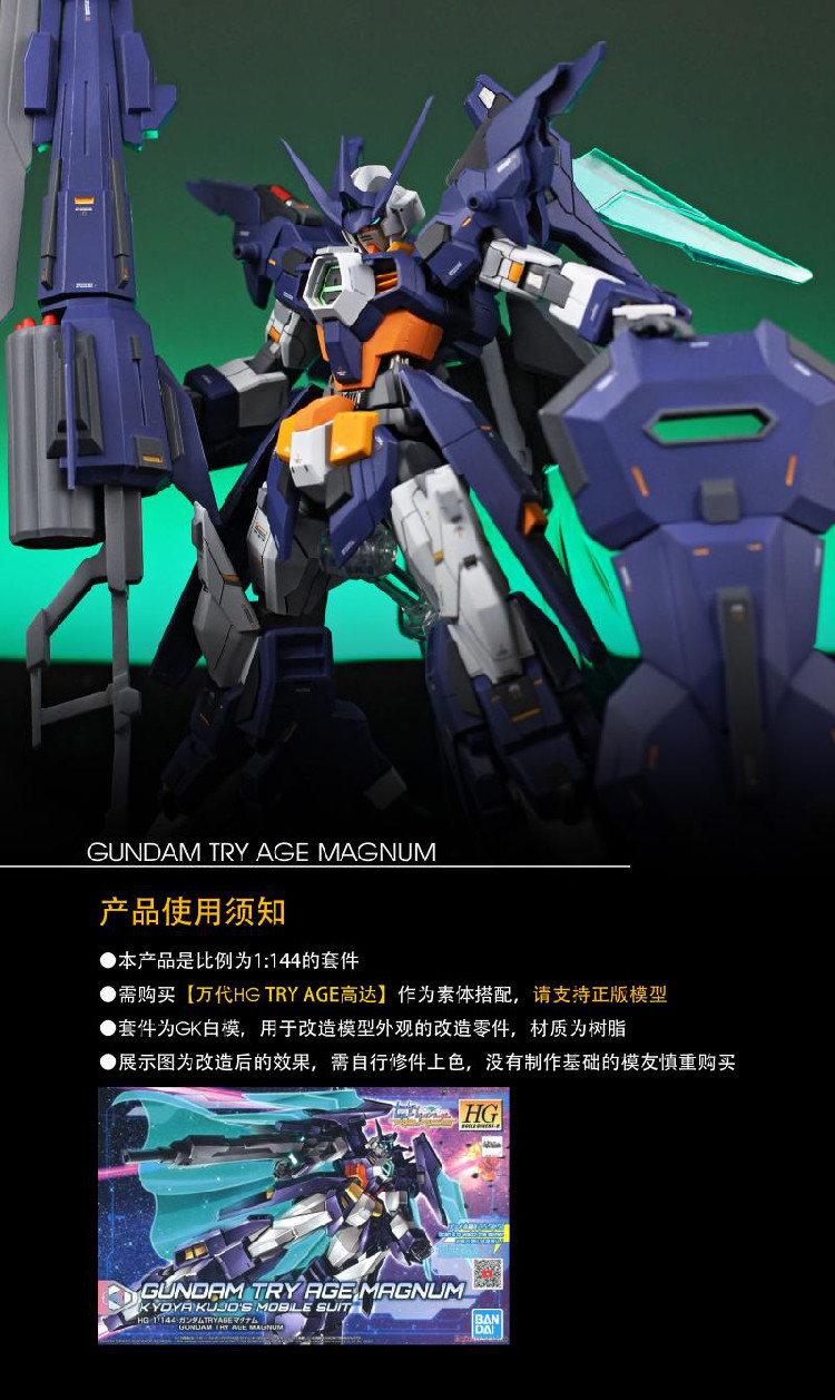 Boom Hobby 1/144 Gundam Try Age Magnum Conversion Kit