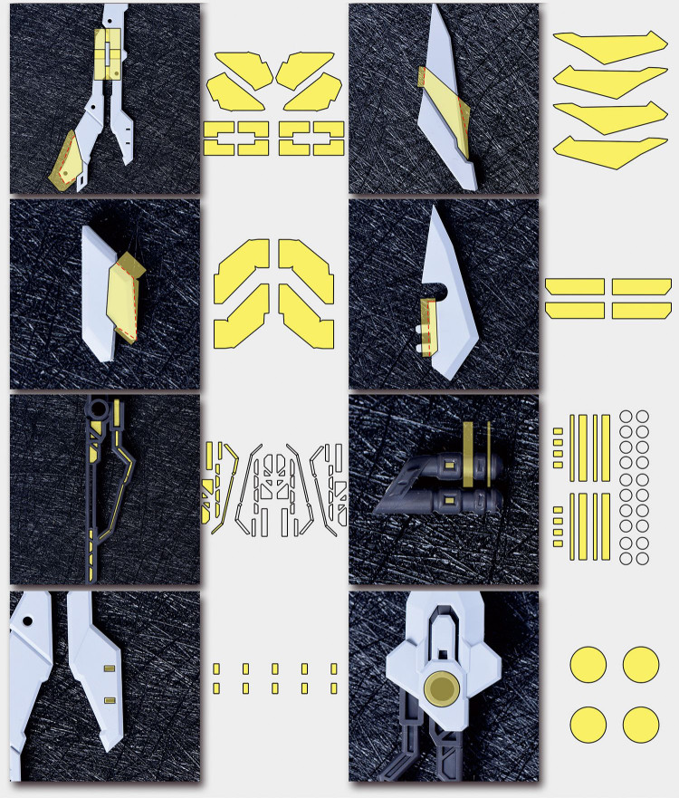 Cantonese.C Studio Precut Masking Tape For AINTA Trident Weapon Set