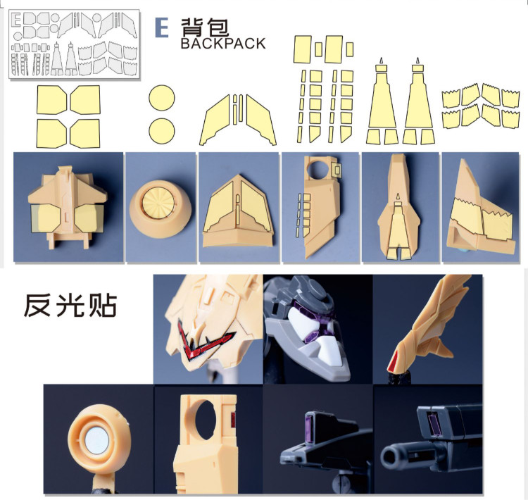 Cantonese.C Studio Precut Masking Tape For YJL Striker GNX & Trident Weapon Set
