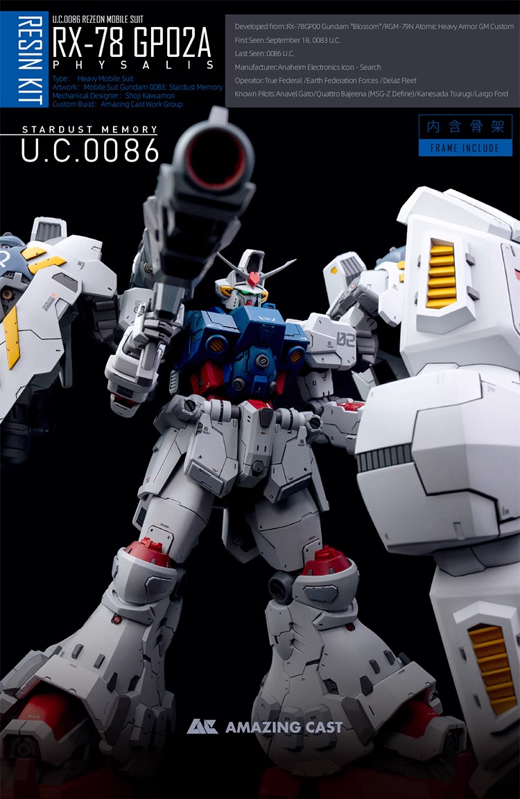 AC Studio 1-90 RX-78 GP02A Gundam Full Conversion Kit