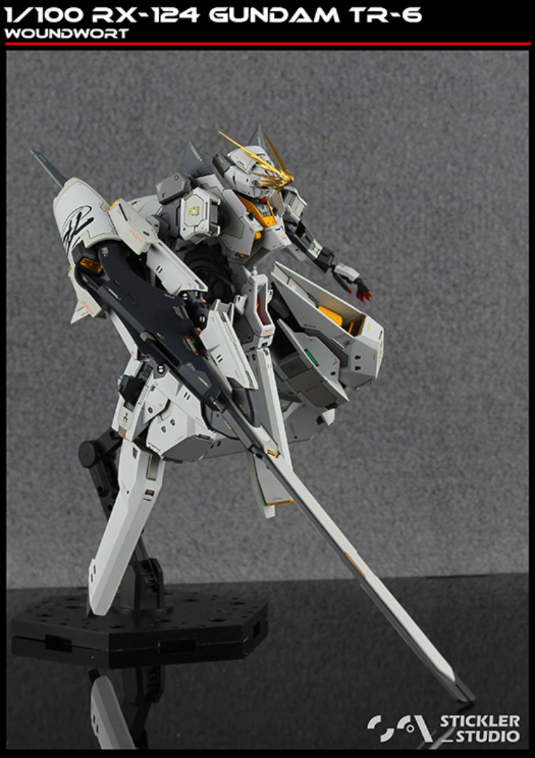 Stickler Studio 1-100 RX-124 Gundam TR-6 Woundwort Full Resin Kit 