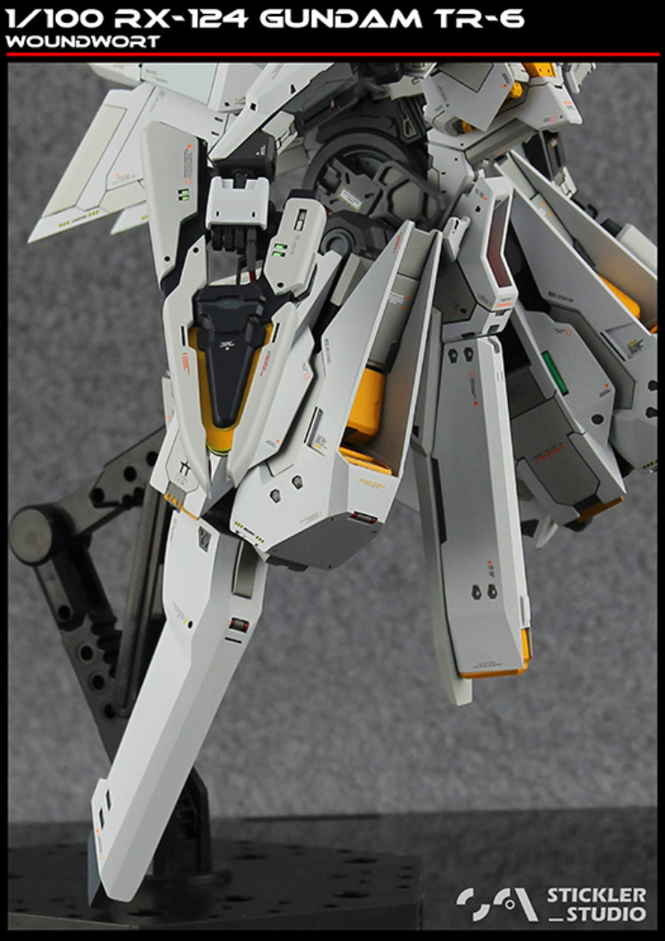 Stickler Studio 1-100 RX-124 Gundam TR-6 Woundwort Full Resin Kit 
