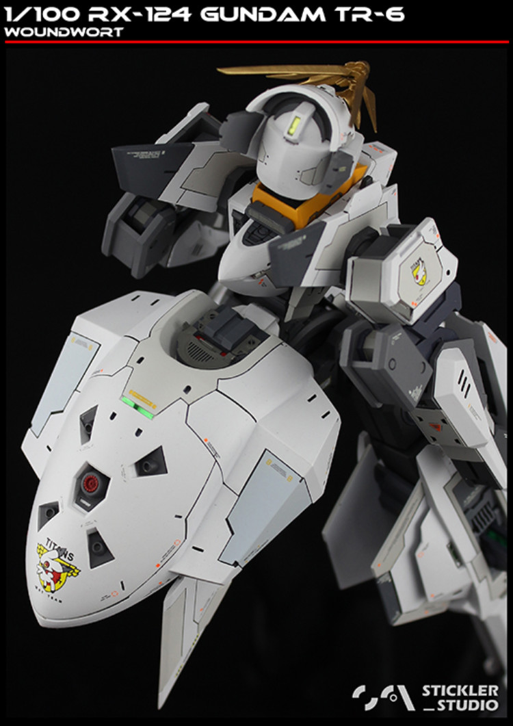 Stickler Studio 1-100 RX-124 Gundam TR-6 Woundwort Full Resin Kit 