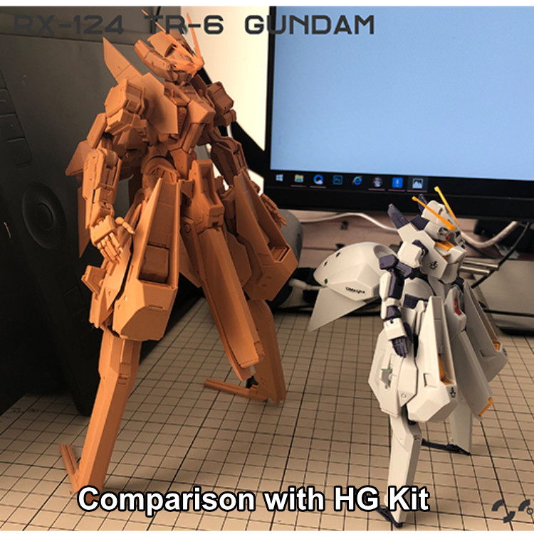 Stickler Studio 1-100 RX-124 Gundam TR-6 Woundwort Full Resin Kit