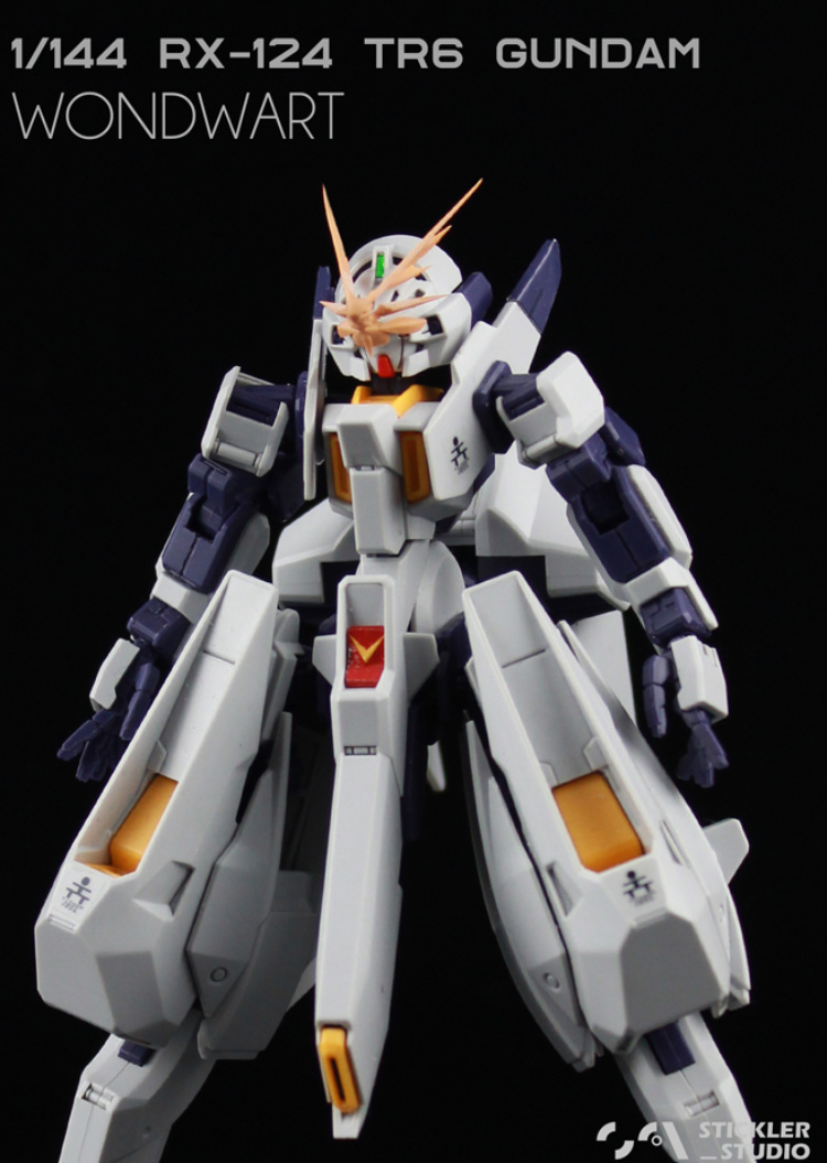 Stickler Studio 1-144 RX-124 Gundam TR-6 Woundwort V-Fin & Hand 3D Printing Kit 