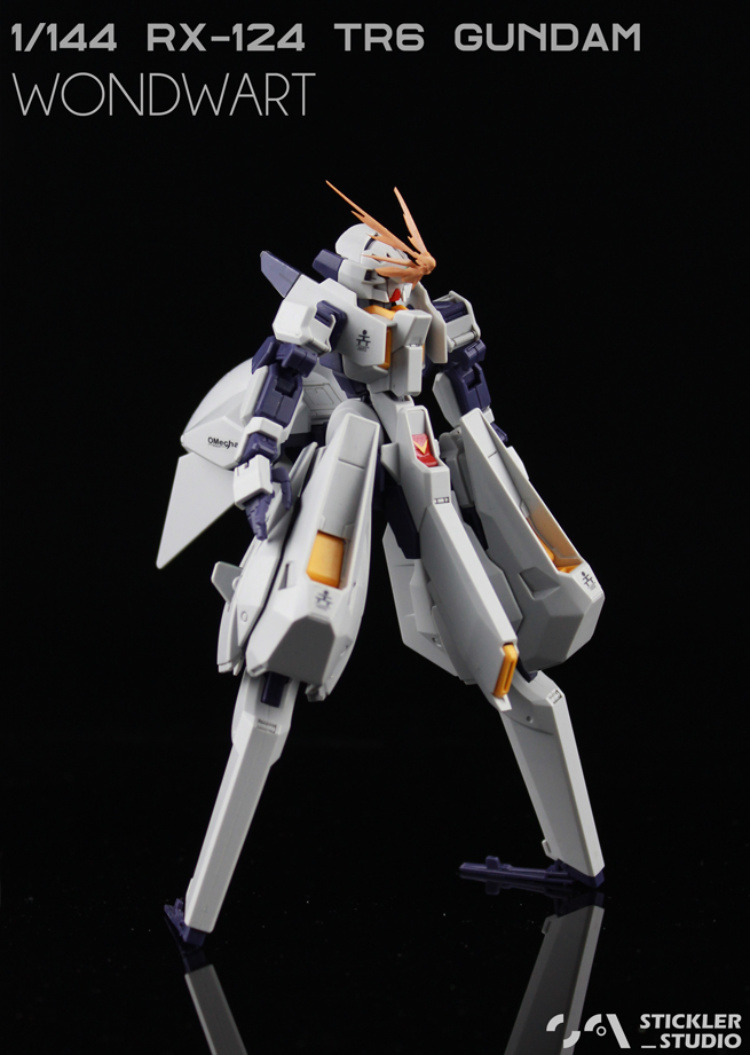 Stickler Studio 1-144 RX-124 Gundam TR-6 Woundwort V-Fin & Hand 3D Printing Kit 