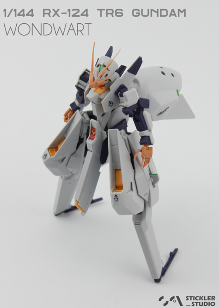 Stickler Studio 1-144 RX-124 Gundam TR-6 Woundwort V-Fin & Hand 3D Printing Kit 